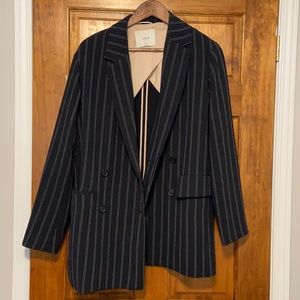 Navy Wilfred Blazer with Stripes